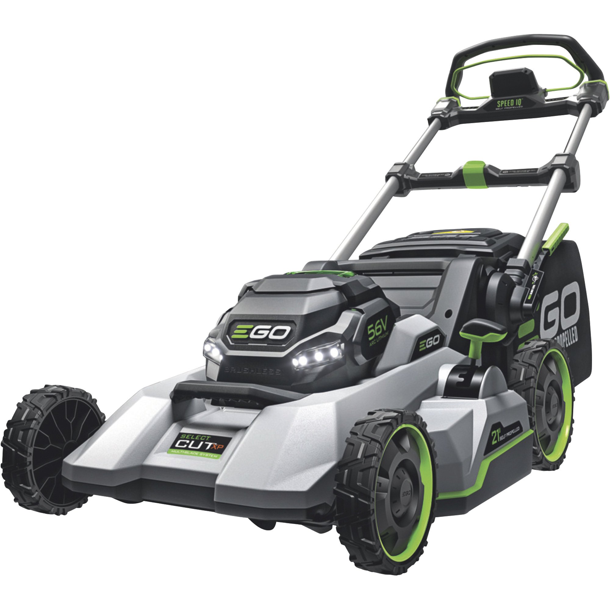 EGO Power+ 56 Volt Select Cut XP Self-Propelled Cordless Lawn Mower — 21in. Deck, 12 Ah Battery, Model# LM2167SP